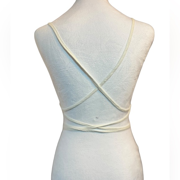 Free People Linen Blend Strappy Triangle Bra Top - Picture 5 of 8